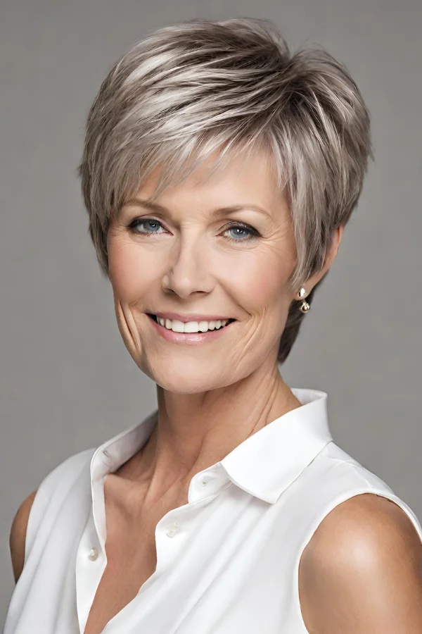 Popular And Simple Short Hairstyles For Older Woman