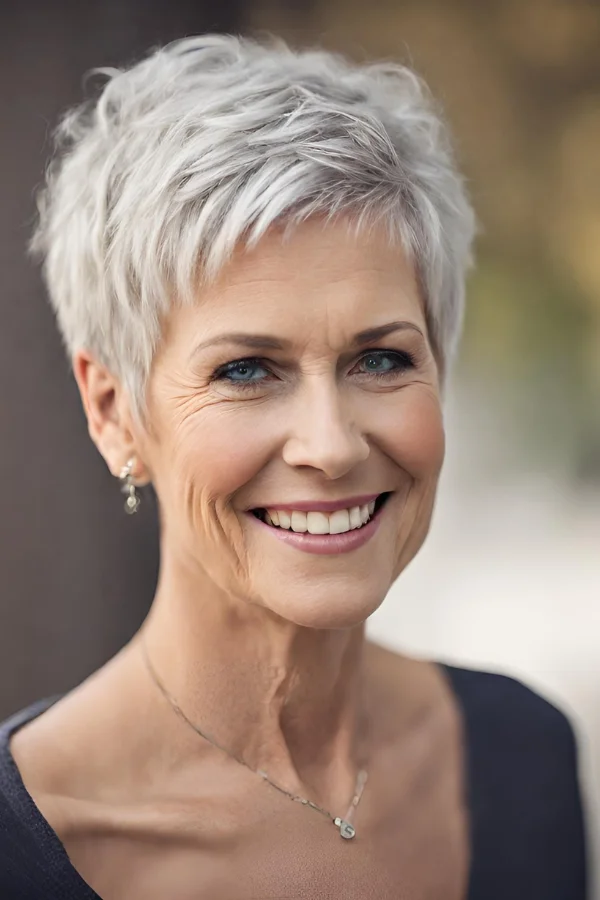 Popular And Simple Short Hairstyles For Older Woman